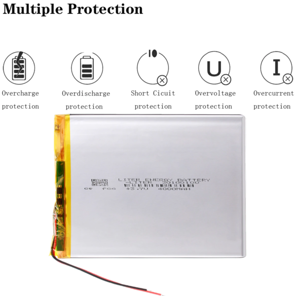 Μπαταρία Λιθίου 3.7V 4000mAh 30100100 για Tablet - Image 3