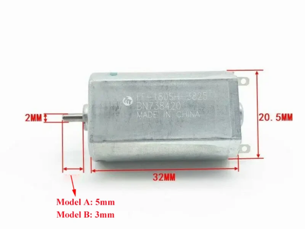 Μοτέρ FF-180SH-2661 DC 3.7V για κουρευτικές μηχανές Andis - Image 2