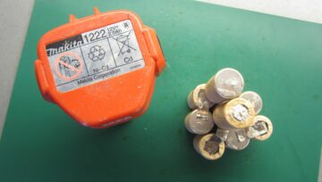 Ανακατασκευή μπαταρίας Makita 1222 - 12V/2Ah και αύξυση χωρητικότητας